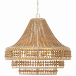 Silas Chandelier - Burnished Silver / Natural