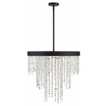 Winham Chandelier - Black Forged / Hand-Cut Crystal