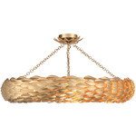 Broche Ring Convertible Ceiling Light - Antique Gold