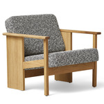 Block Lounge Chair - Natural Oak / Natural Linen