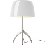 Lumiere Table Lamp - Aluminum / White