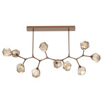 Gem Modern Branch Chandelier - Burnished Bronze / Bronze