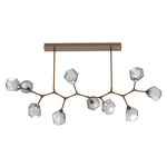 Gem Large Modern Branch Chandelier - Flat Bronze / Smoke