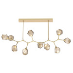 Gem Modern Branch Chandelier - Gilded Brass / Bronze