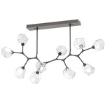 Gem Modern Branch Chandelier - Graphite / Clear