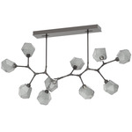 Gem Modern Branch Chandelier - Graphite / Smoke