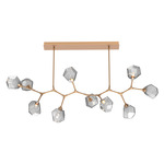 Gem Modern Branch Chandelier - Novel Brass / Smoke