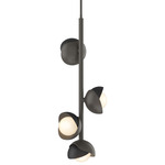 Brooklyn Vertical Pendant - Dark Smoke / Black