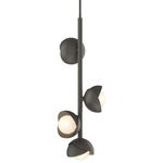 Brooklyn Vertical Pendant - Dark Smoke / Natural Iron