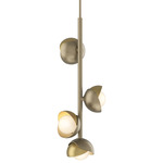 Brooklyn Vertical Pendant - Soft Gold / Modern Brass