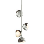 Brooklyn Vertical Pendant - Sterling / Bronze