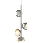 Brooklyn Vertical Pendant - Sterling / Soft Gold
