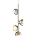 Brooklyn Vertical Pendant - Sterling / Modern Brass