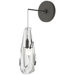 Luma Hanging Wall Sconce - Natural Iron / Crystal