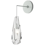 Luma Hanging Wall Sconce - Vintage Platinum / Crystal