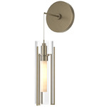 Exos Wall Sconce - Soft Gold / Clear / Opal