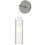 Exos Wall Sconce - Sterling / Opal