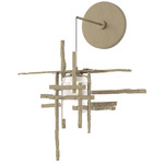 Tura Wall Sconce - Soft Gold / Cast Glass