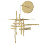Tura Wall Sconce - Modern Brass / Cast Glass