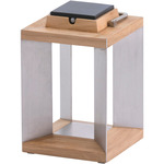 Blade Outdoor Solar Lantern - Teak / Stainless Steel