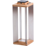 Blade Outdoor Solar Lantern - Teak / Stainless Steel