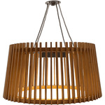 Muse Pendulum Outdoor Solar Pendant - Teak