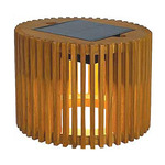 Topsy Outdoor Solar Portable Table Lamp - Teak