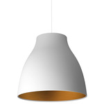 Bell Pendant - Matte White / White / Gold