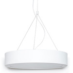 Drum Pendant - Matte White / White