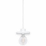 Disk Pendant - White