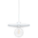 Disk Pendant - White