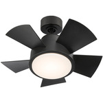 Vox Smart Ceiling Fan with Light - Matte Black / Matte Black