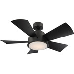 Vox Smart Ceiling Fan with Light - Matte Black / Matte Black