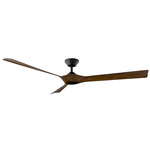 Torque Smart Ceiling Fan - Matte Black / Distressed Koa