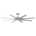 Roboto XL Smart Ceiling Fan - Brushed Nickel / Brushed Nickel