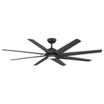 Roboto XL Smart Ceiling Fan with Light - Matte Black / Matte Black