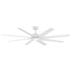 Roboto XL Smart Ceiling Fan with Light - Matte White / Matte White