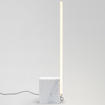 Relay Floor Lamp - White Marble / Opal