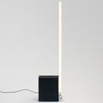 Relay Floor Lamp - Black Marble / Opal