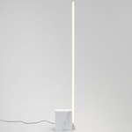 Relay Floor Lamp - White Marble / Opal