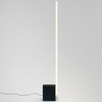 Relay Floor Lamp - Black Marble / Opal