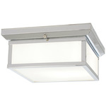 Traditional Ceiling Light - Chrome / Etched White