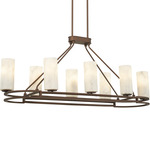 Buchanan Linear Pendant - Hellenic Bronze / Alabaster