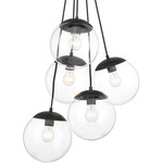 Auresa Multi Light Pendant - Coal / Clear