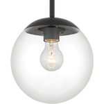 Auresa Convertible Pendant - Coal / Clear