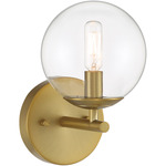 Auresa Wall Sconce - Soft Brass / Clear