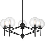 Auresa Fixed Pendant - Coal / Clear