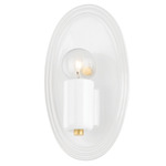 Joyce Wall Light - Aged Brass / White