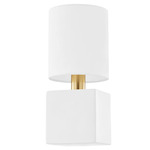 Joey Wall Light - Aged Brass / White / White