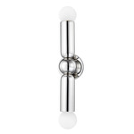 Lolly Double Wall Light - Polished Nickel